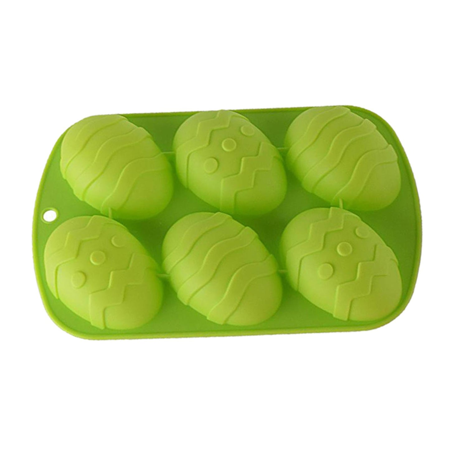 6 Hole Dinosaur Egg Silicone Mold for Cake Chocolate Kitchen Tool Green