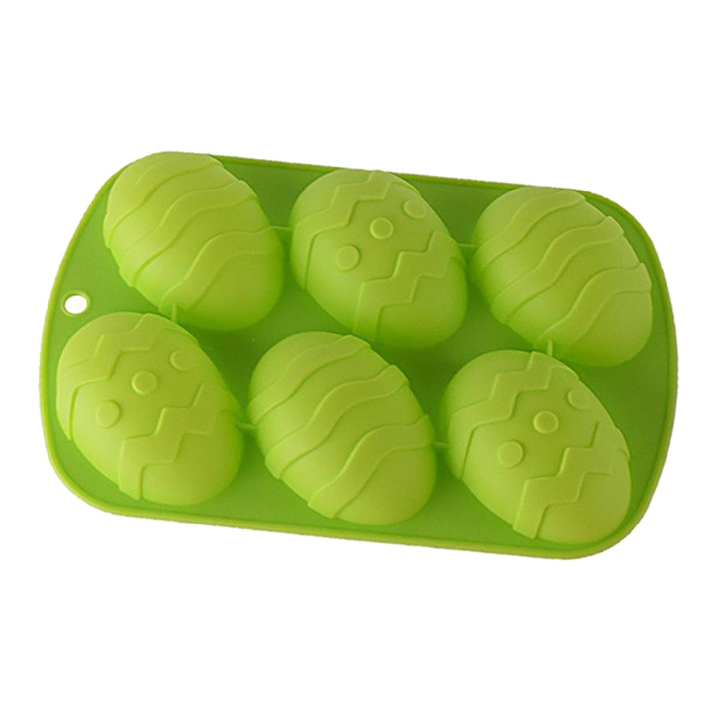6 Hole Dinosaur Egg Silicone Mold for Cake Chocolate Kitchen Tool Green