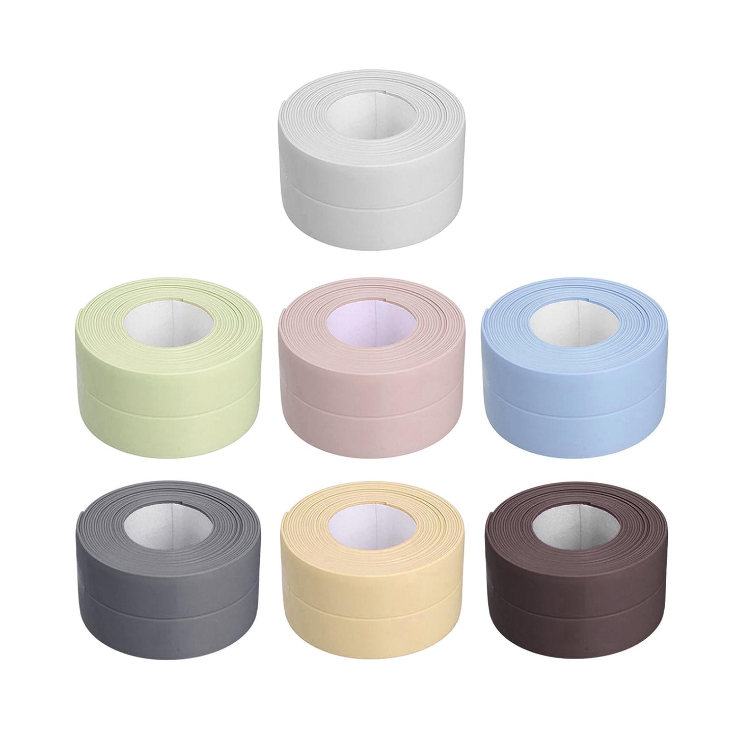 PVC Caulk Tape Self Adhesive Caulk Strip Sealing Tape Waterproof White