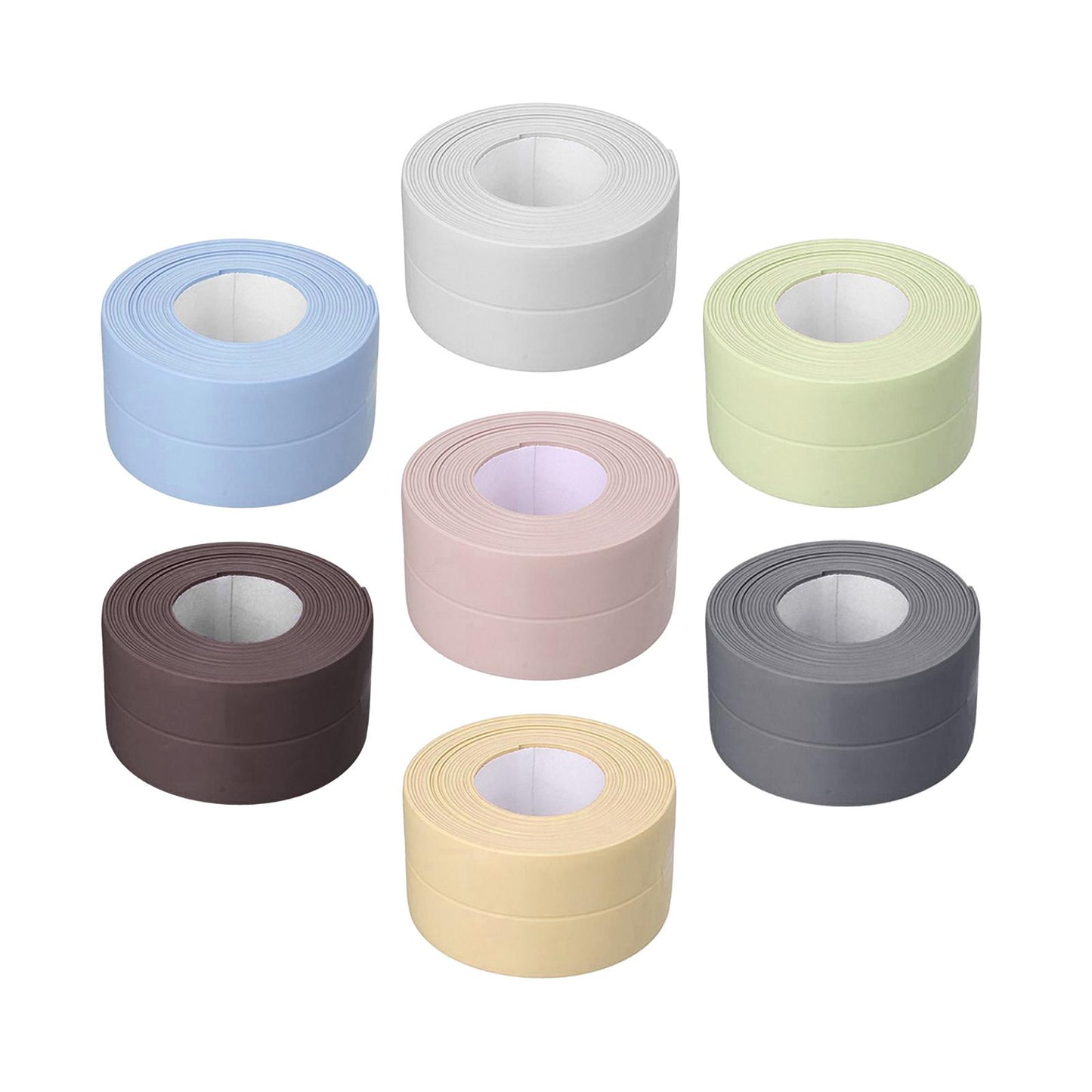 PVC Caulk Tape Self Adhesive Caulk Strip Sealing Tape Waterproof White