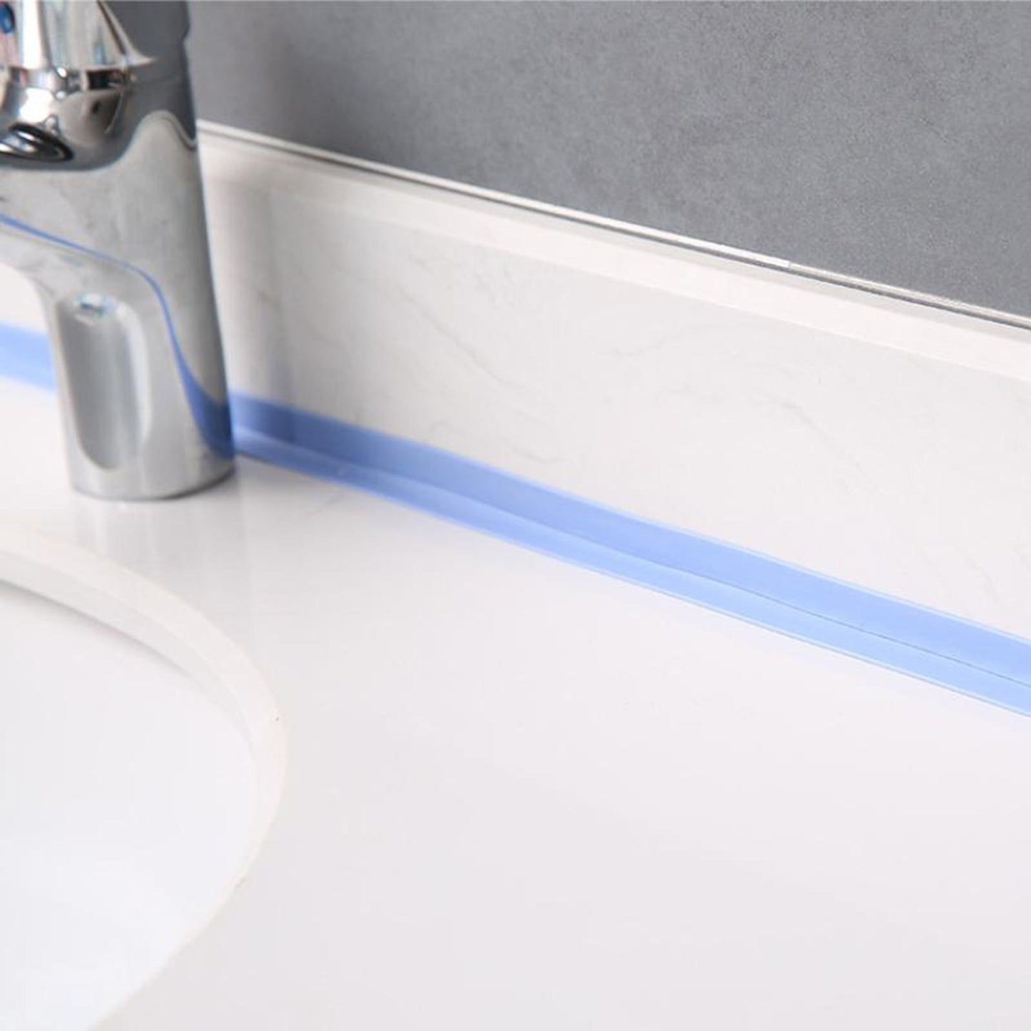 PVC Caulk Tape Self Adhesive Caulk Strip Sealing Tape Waterproof Beige