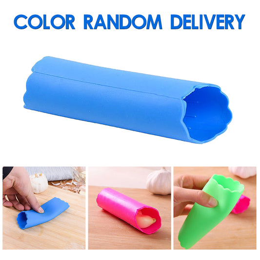 Easy Quick Home Garlic Peel-er Odorfree Silicone Manual Garlic Stripper Roll