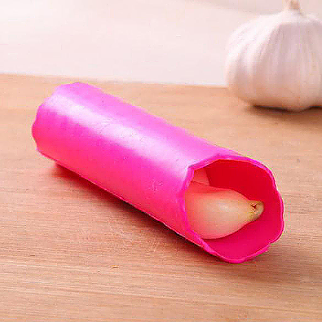 Easy Quick Home Garlic Peel-er Odorfree Silicone Manual Garlic Stripper Roll