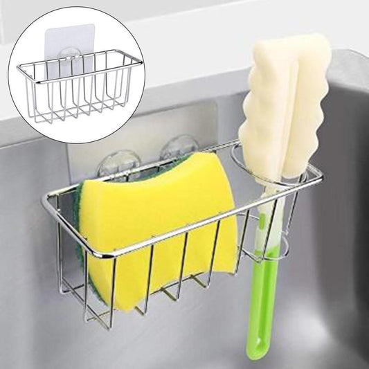 Compact Kitchen Sponge Holder Stainless Steel Hanging Kitchen No Drilling
