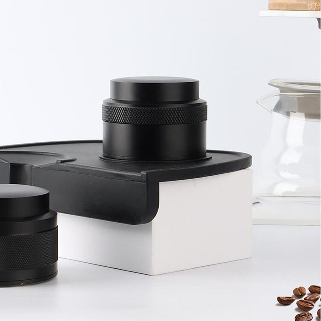 51mm Espresso Distributor Coffee Powder Press Tamper Metal Adjustable Black