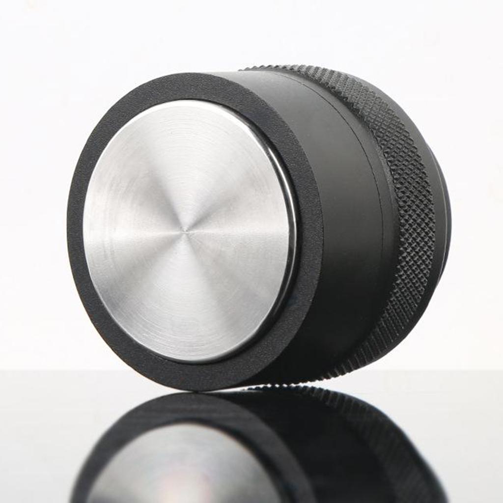 51mm Espresso Distributor Coffee Powder Press Tamper Metal Adjustable Black
