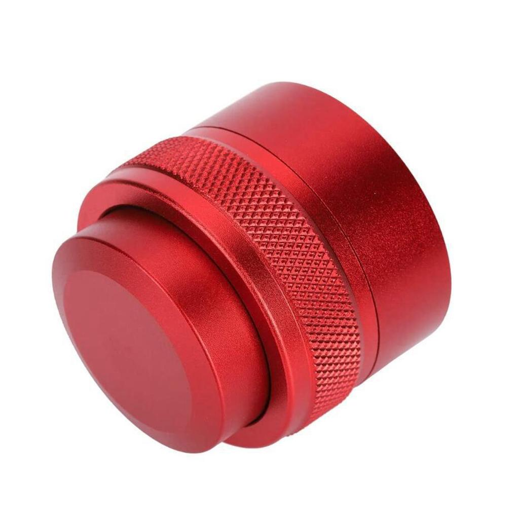 51mm Espresso Distributor Coffee Powder Press Tamper Metal Adjustable Red