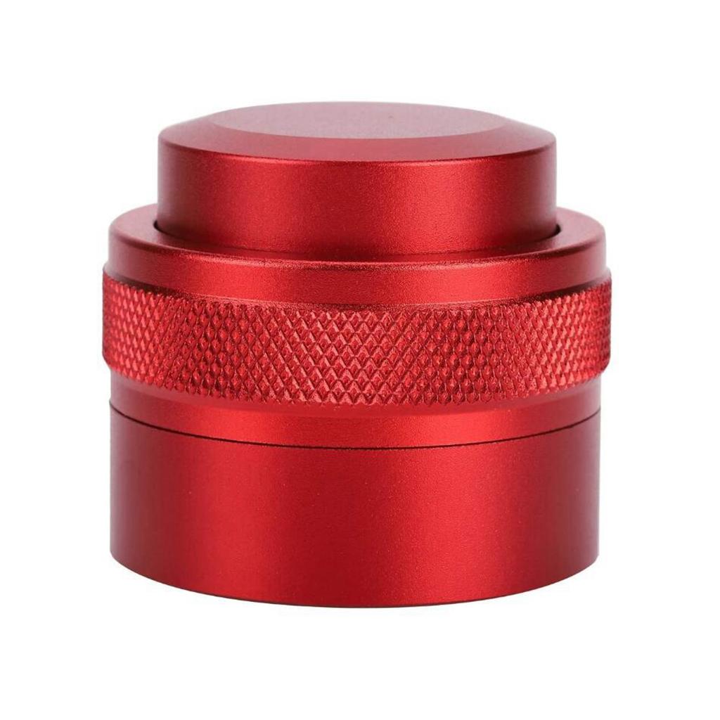 51mm Espresso Distributor Coffee Powder Press Tamper Metal Adjustable Red