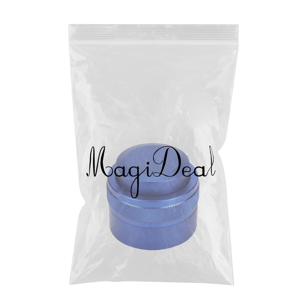 51mm Espresso Distributor Coffee Powder Press Tamper Metal Adjustable Blue