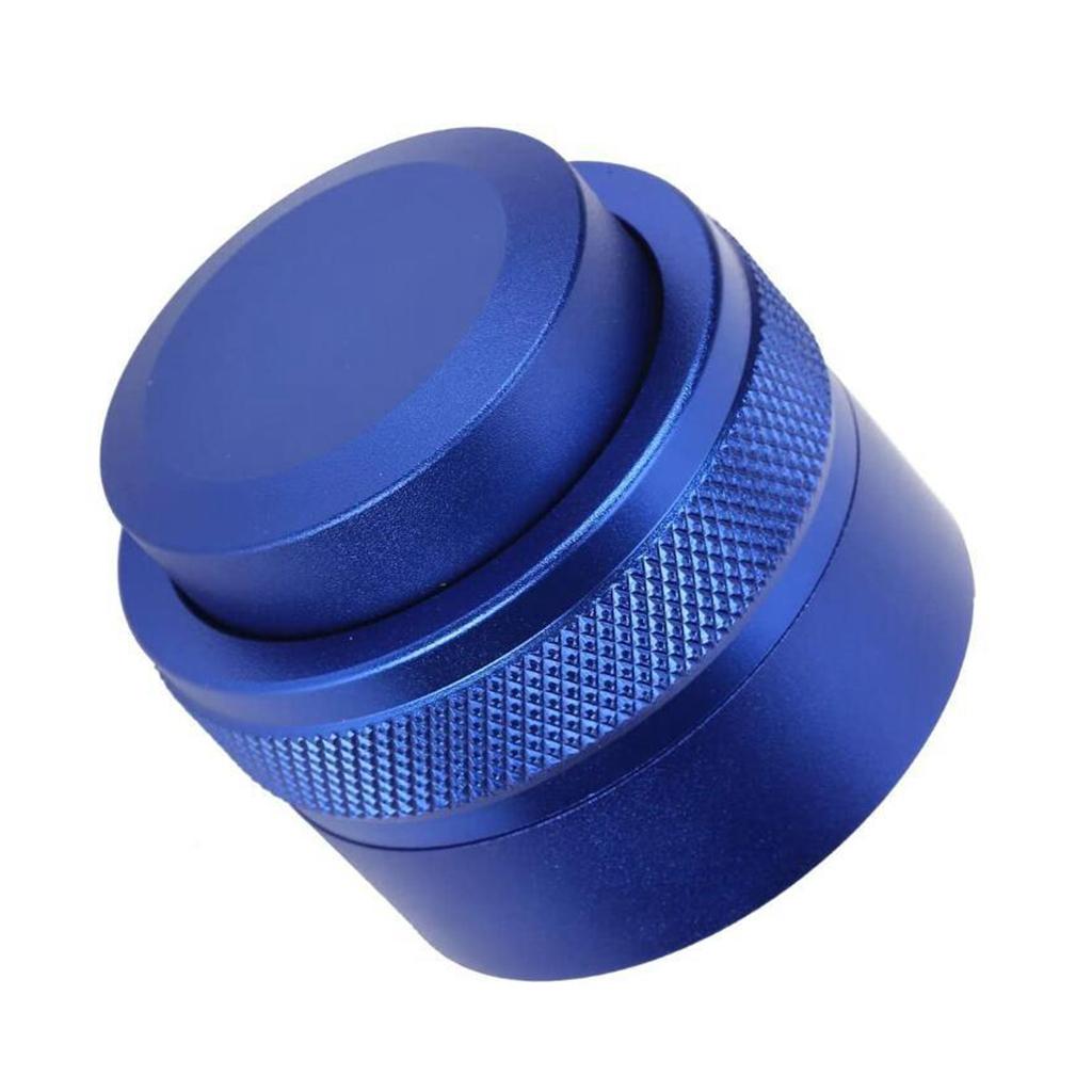 51mm Espresso Distributor Coffee Powder Press Tamper Metal Adjustable Blue