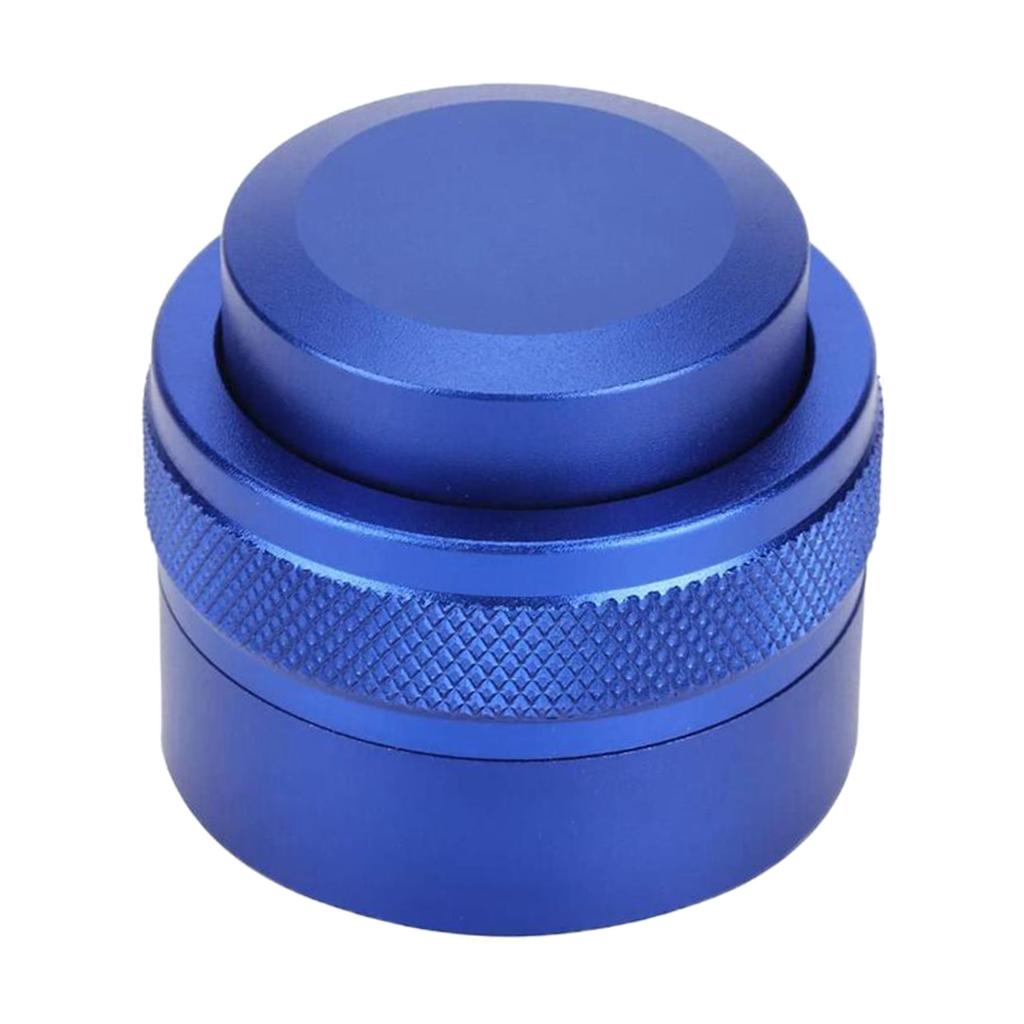 51mm Espresso Distributor Coffee Powder Press Tamper Metal Adjustable Blue