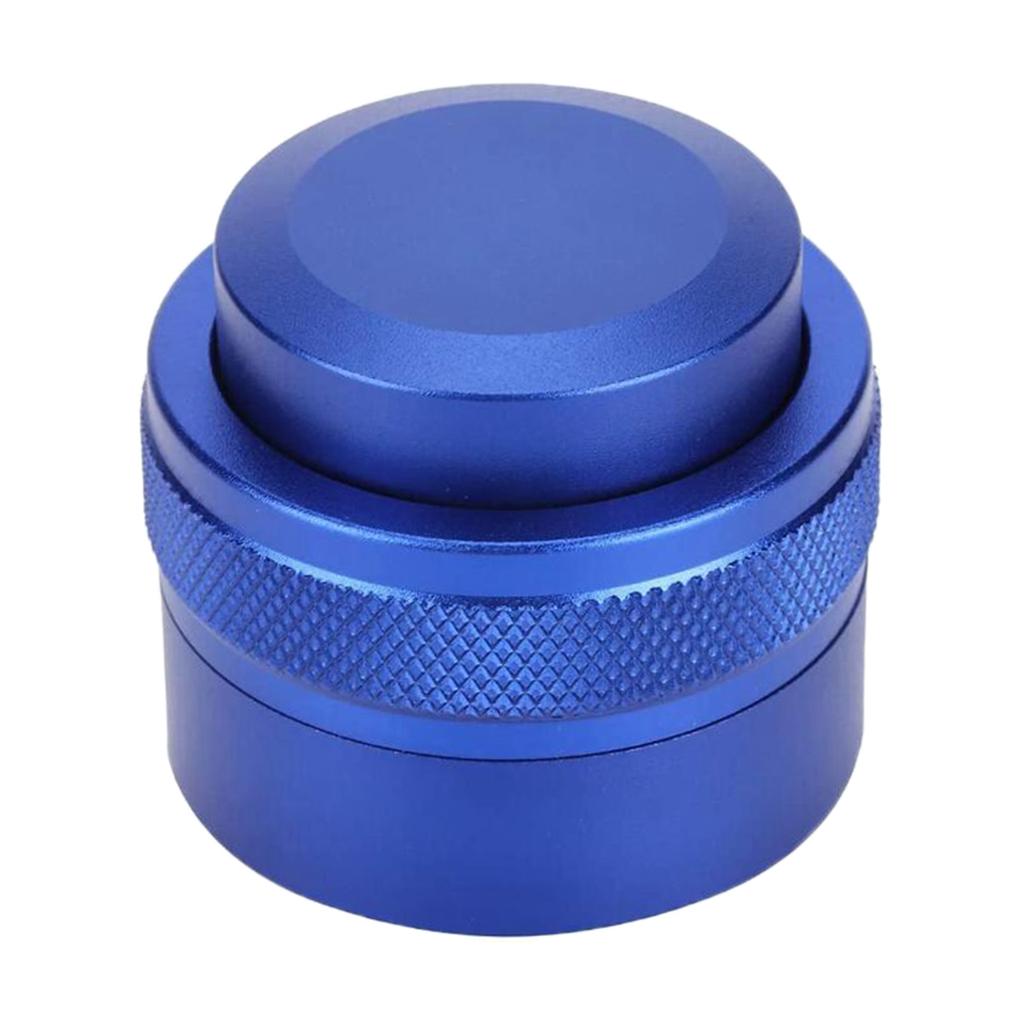 51mm Espresso Distributor Coffee Powder Press Tamper Metal Adjustable Blue