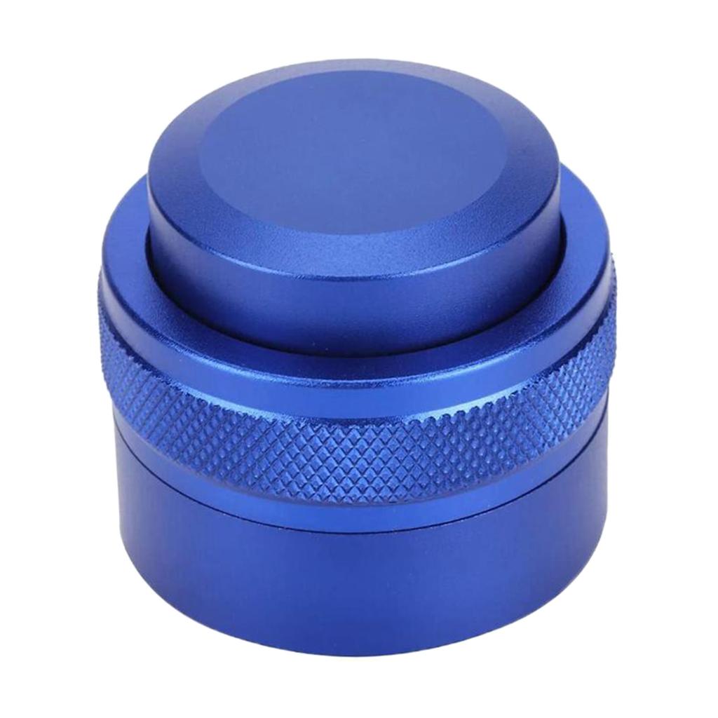 51mm Espresso Distributor Coffee Powder Press Tamper Metal Adjustable Blue