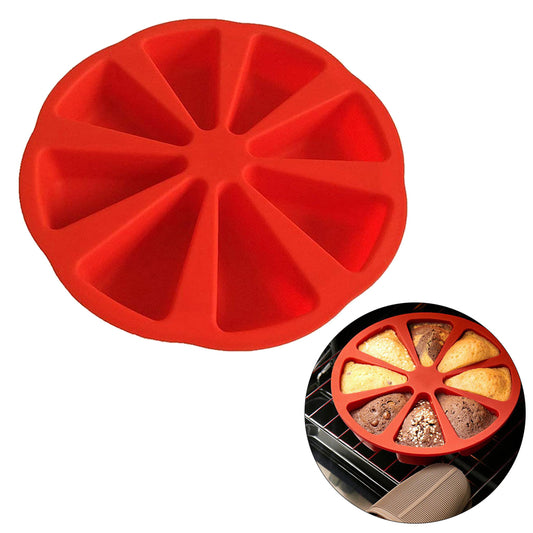 Baking Molds Large Cake Pan DIY Silicone Pudding Muffin Candies Cake Molds red