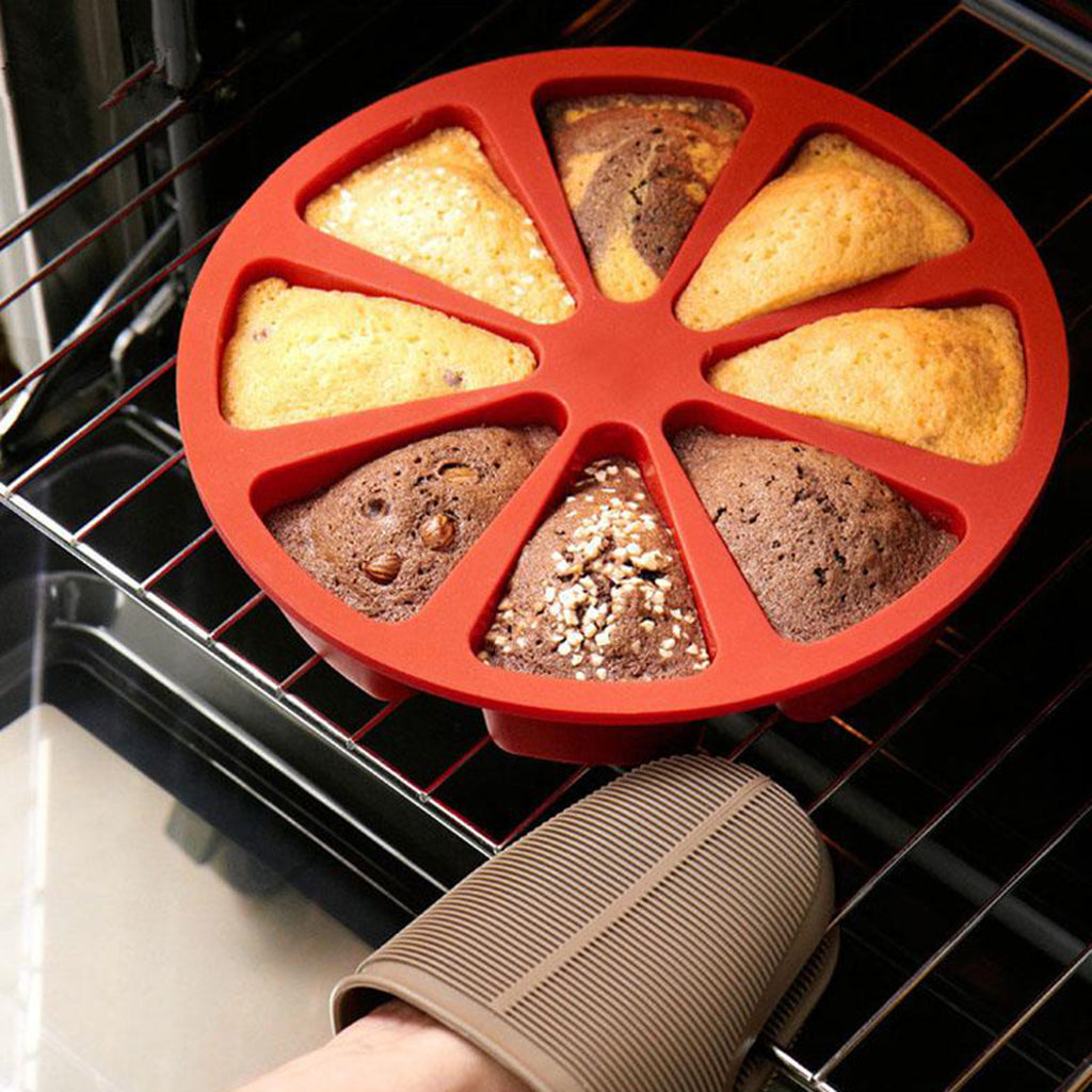 Baking Molds Large Cake Pan DIY Silicone Pudding Muffin Candies Cake Molds red
