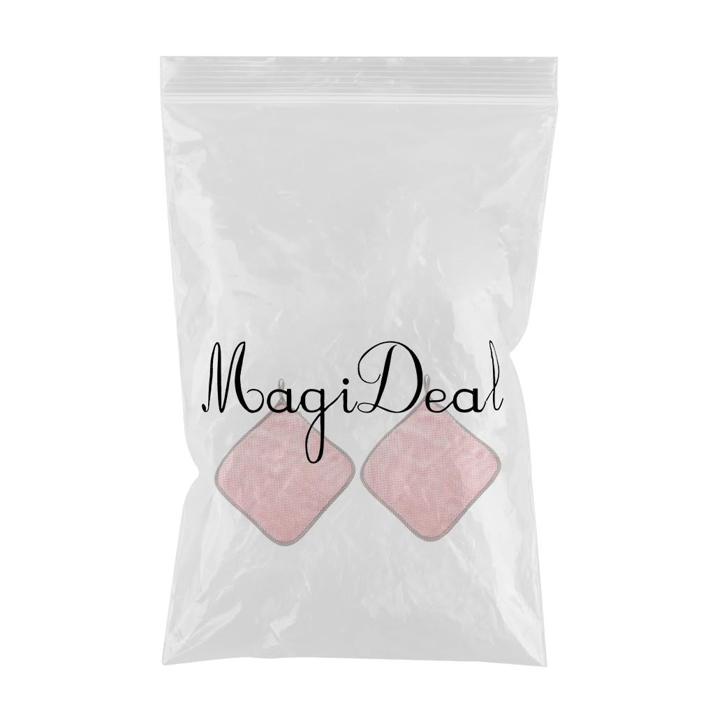 2PCS Super Absorbent Microfiber Kitchen Cloth Dish Cleaning Towel Pink