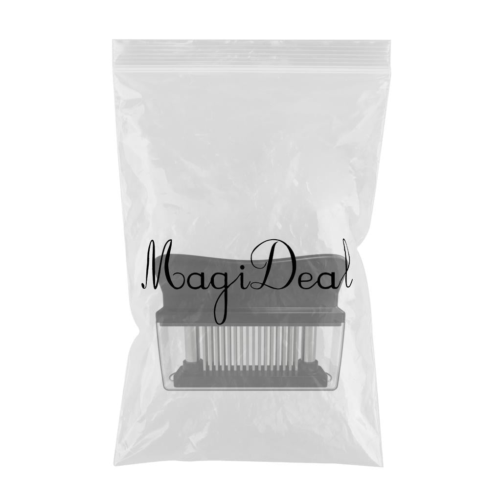 48 Needle Meat Tenderizer Stainless Steel Beef Steak Mallet Cooking Black