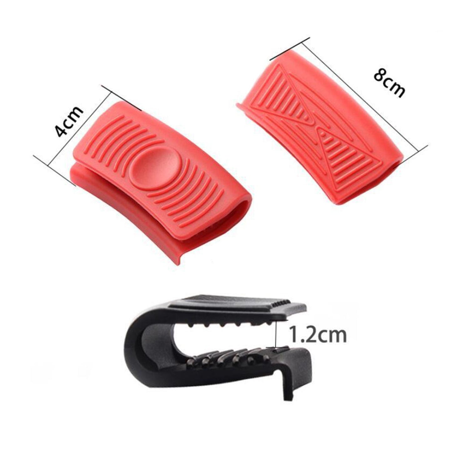 Hot Handle Holder Cast Iron Skillet Handle Cover Red Style 1