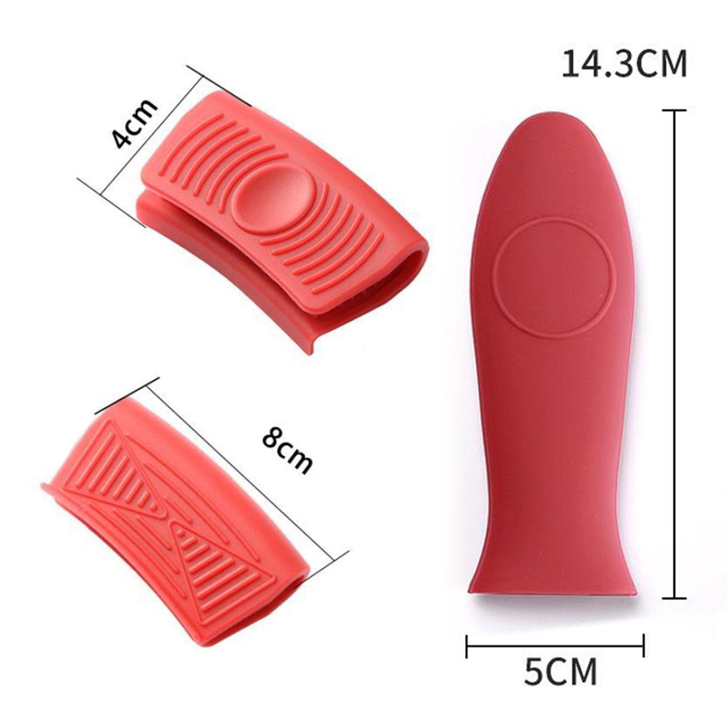 Hot Handle Holder Cast Iron Skillet Handle Cover Red Style 2
