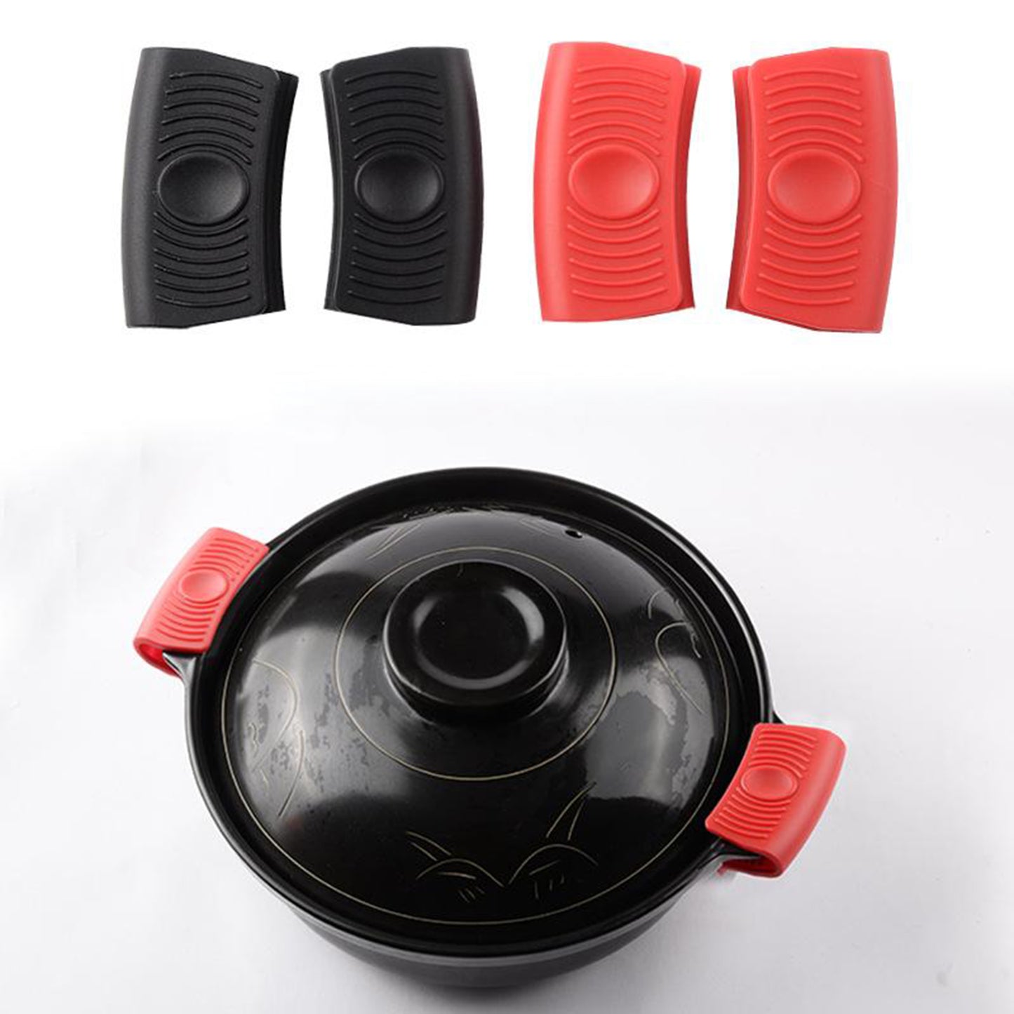 Hot Handle Holder Cast Iron Skillet Handle Cover Red Holder Sleeves C