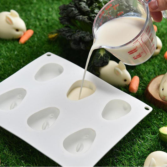 Silicone Cake Mold 3D Rabbit Shape Cake Baking Tool Fondant Tray Small