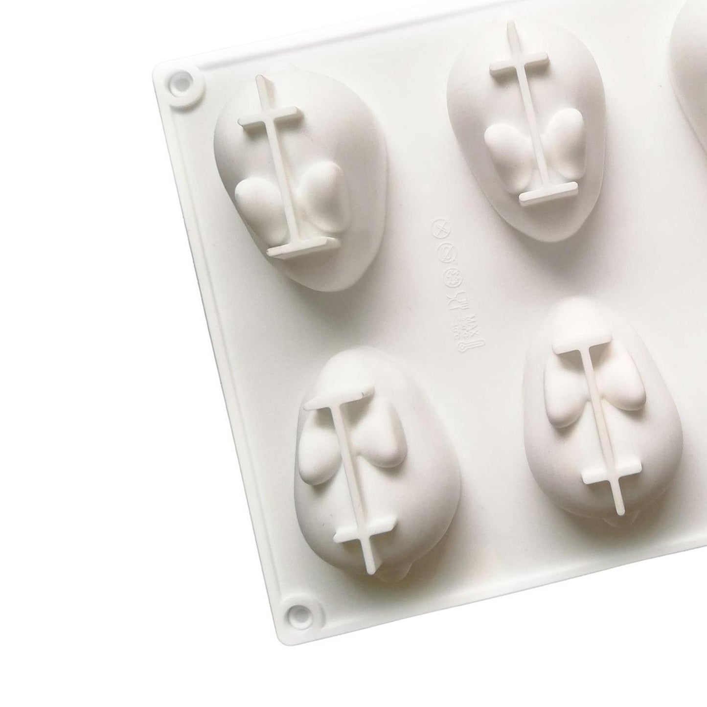 Silicone Cake Mold 3D Rabbit Shape Cake Baking Tool Fondant Tray Small