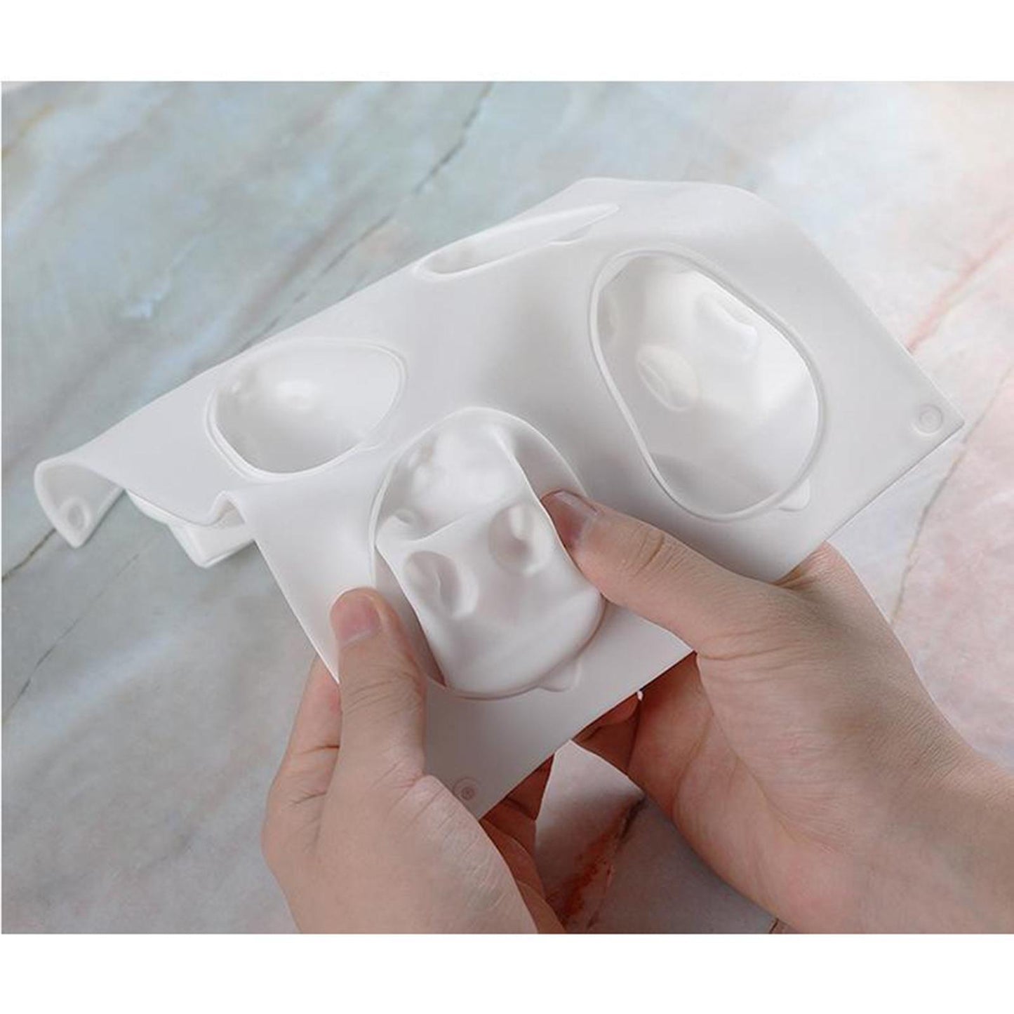 Silicone Cake Mold 3D Rabbit Shape Cake Baking Tool Fondant Tray Small