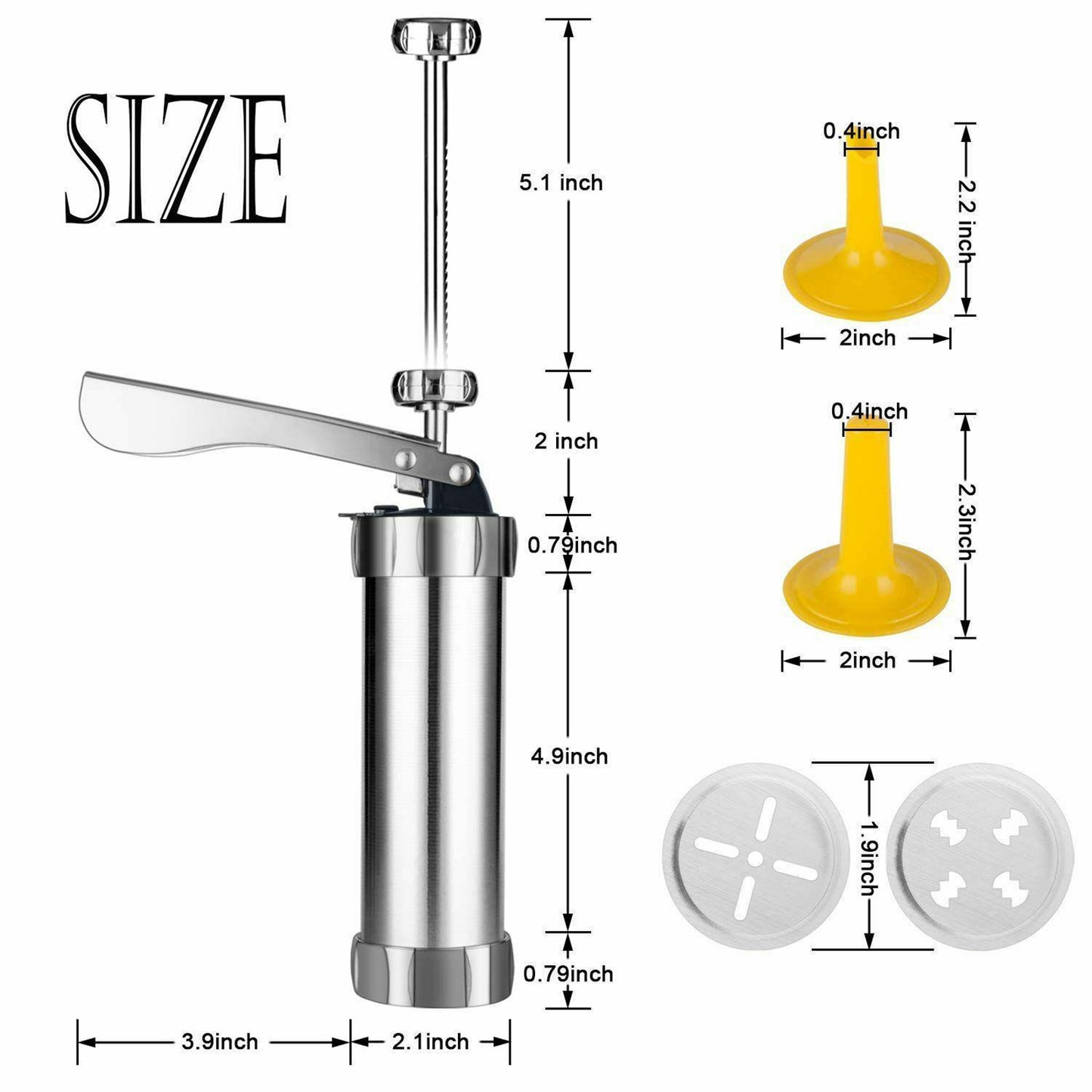 Cookie Press Cake Decoration Tool with Decorating Tips for Baking DIY Cake
