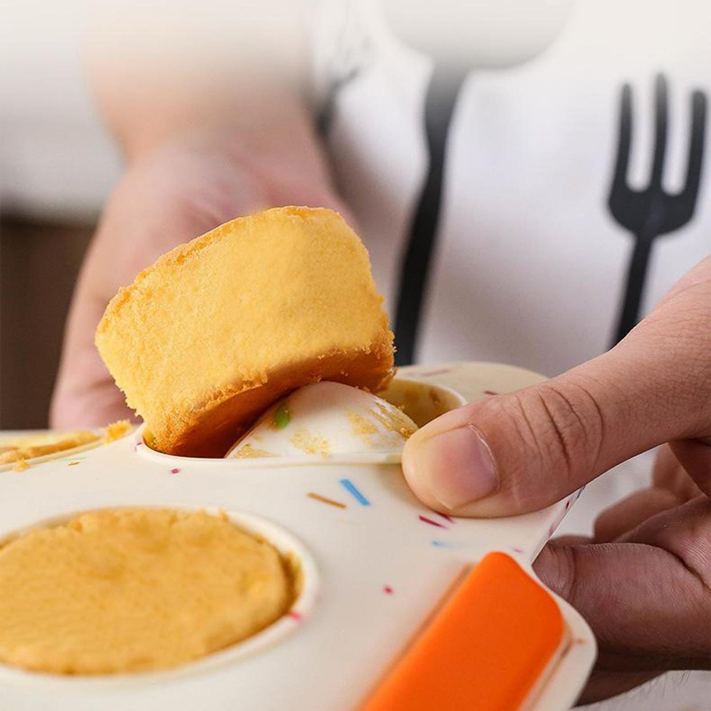 Muffin Pan Cupcake Pan Silicone Baking Mold Non-Stick for Kitchen Coloful