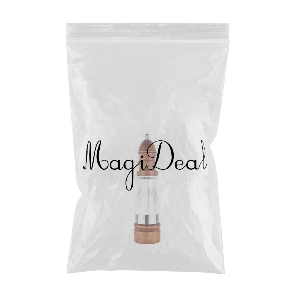 Salt and Pepper Grinder Hand Movement Acrylic Wood Pepper Mill 1 Piece