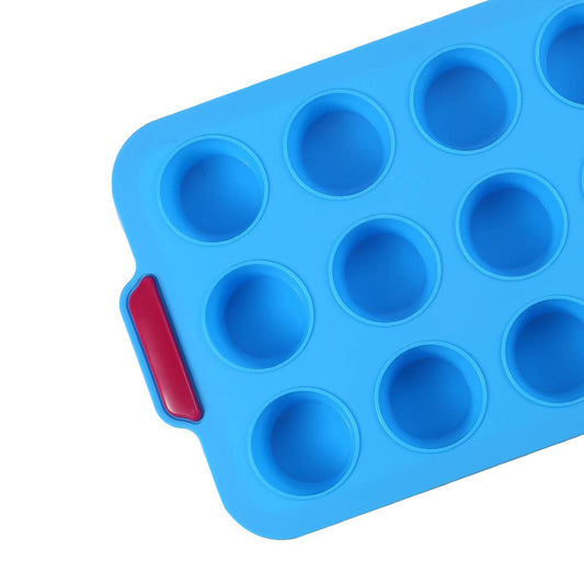 Muffin Pan Cupcake Pan Silicone Baking Mold Non-Stick for Kitchen Blue