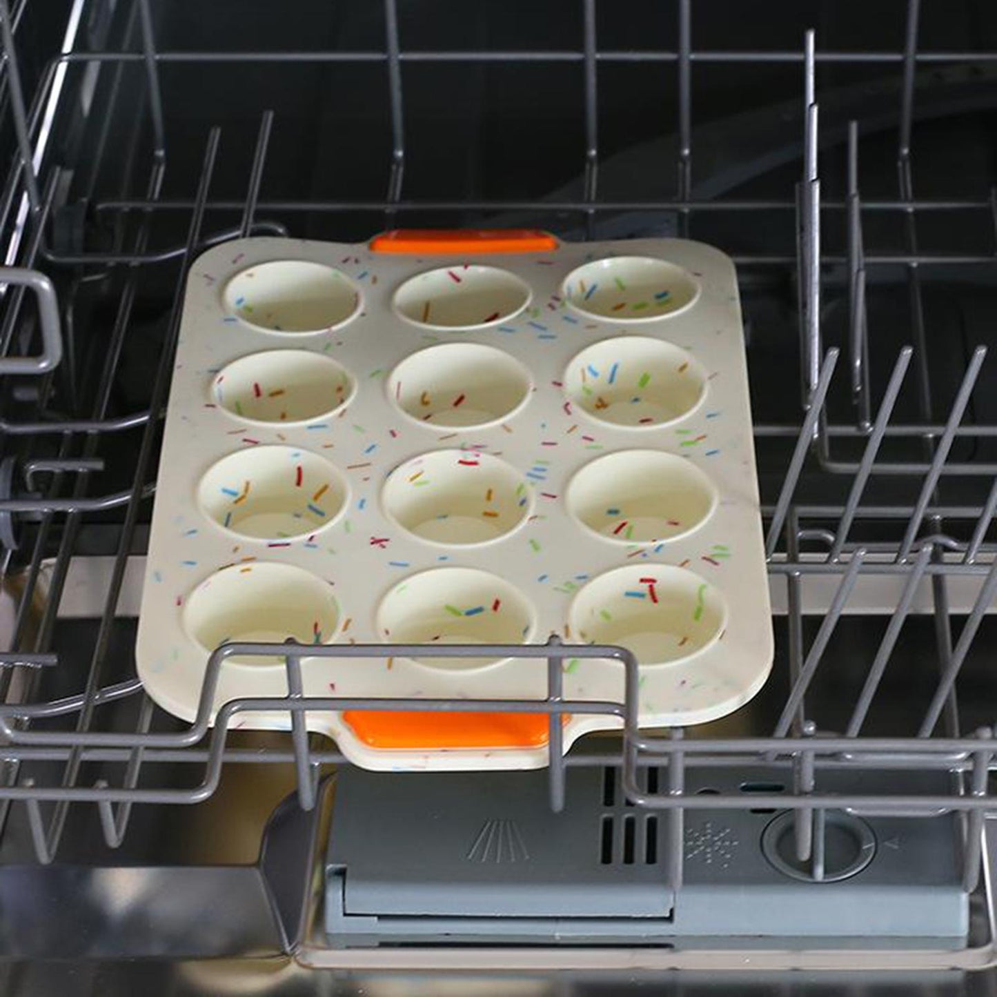Muffin Pan Cupcake Pan Silicone Baking Mold Non-Stick for Kitchen Blue