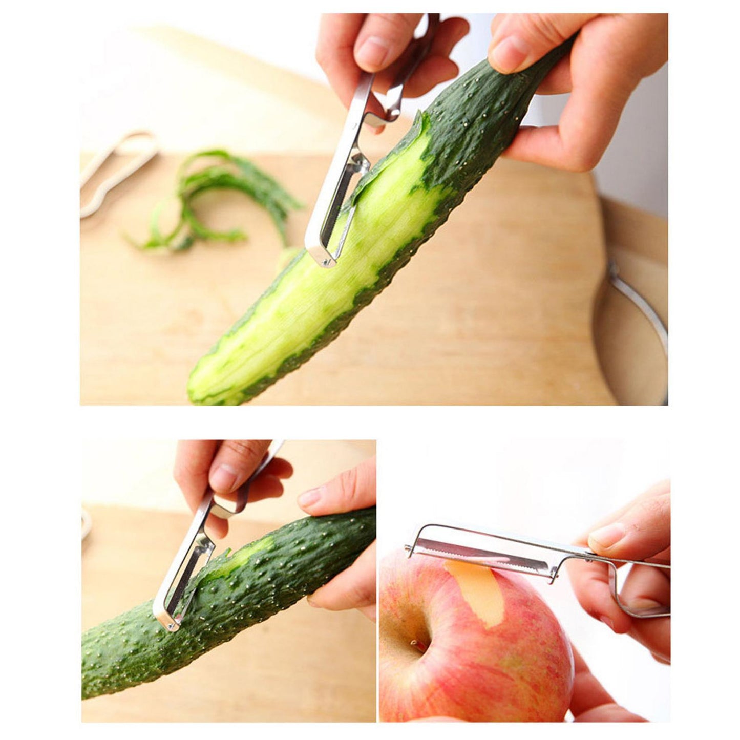 Stainless Steel Kitchen Vegetable Peeler Potato Apple Peelers Tool Style 3