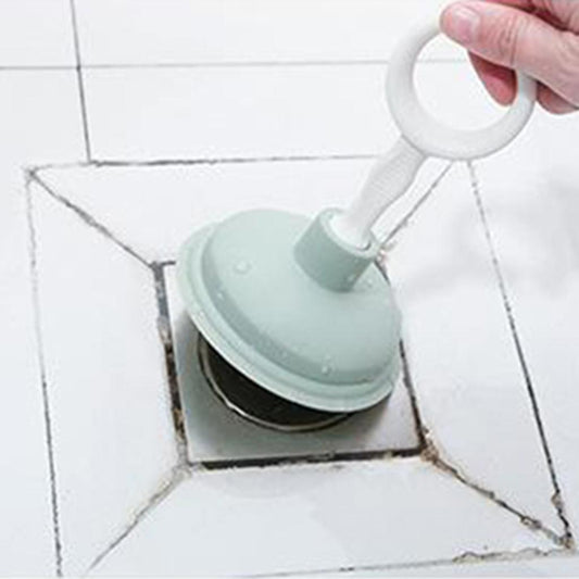 Pipeline Dredge Plunger Suction Pipe Cleaner Drain Bath Sink Cleaning Green