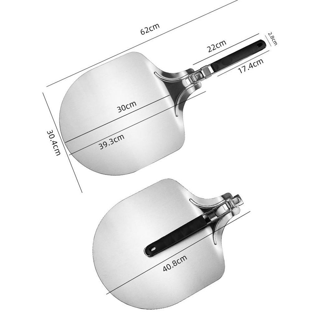 Stainless Steel Pizza Peel Shovel Pizza Spatula Cake Lifter Tray Paddle