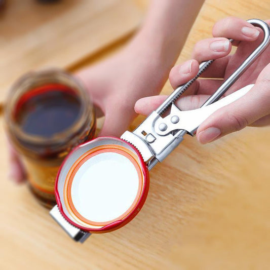 Stainless Steel Jar Lid Opener Can Bottle Gripper Kitchen Gadget Tool