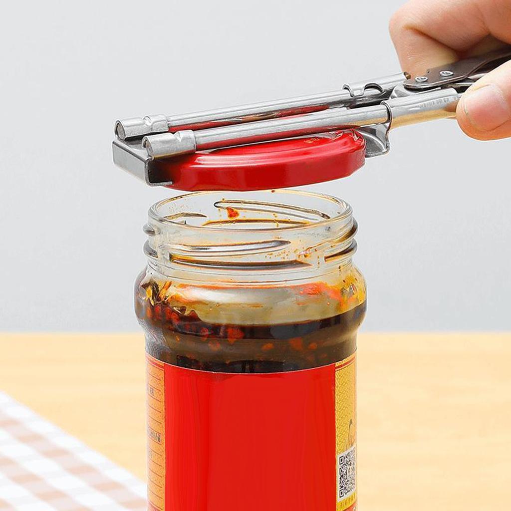 Stainless Steel Jar Lid Opener Can Bottle Gripper Kitchen Gadget Tool