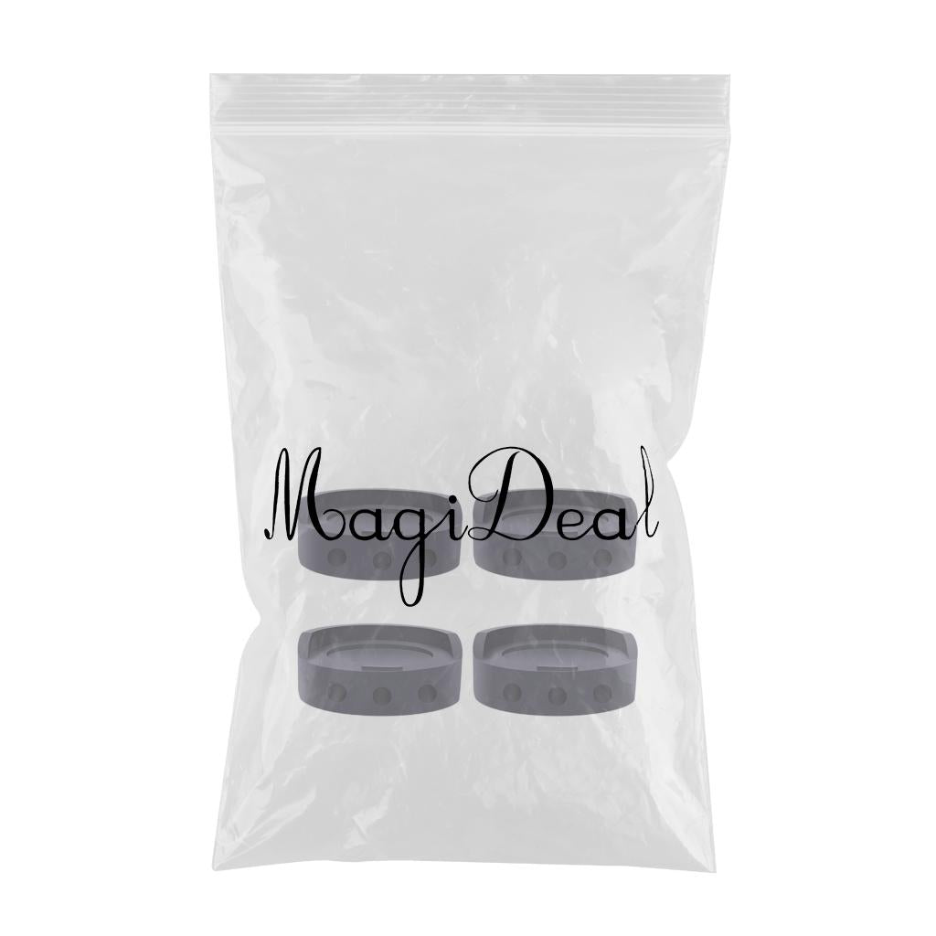 4x Black Rubber Anti Vibration Pads Shock Absorbing for Washing Machine