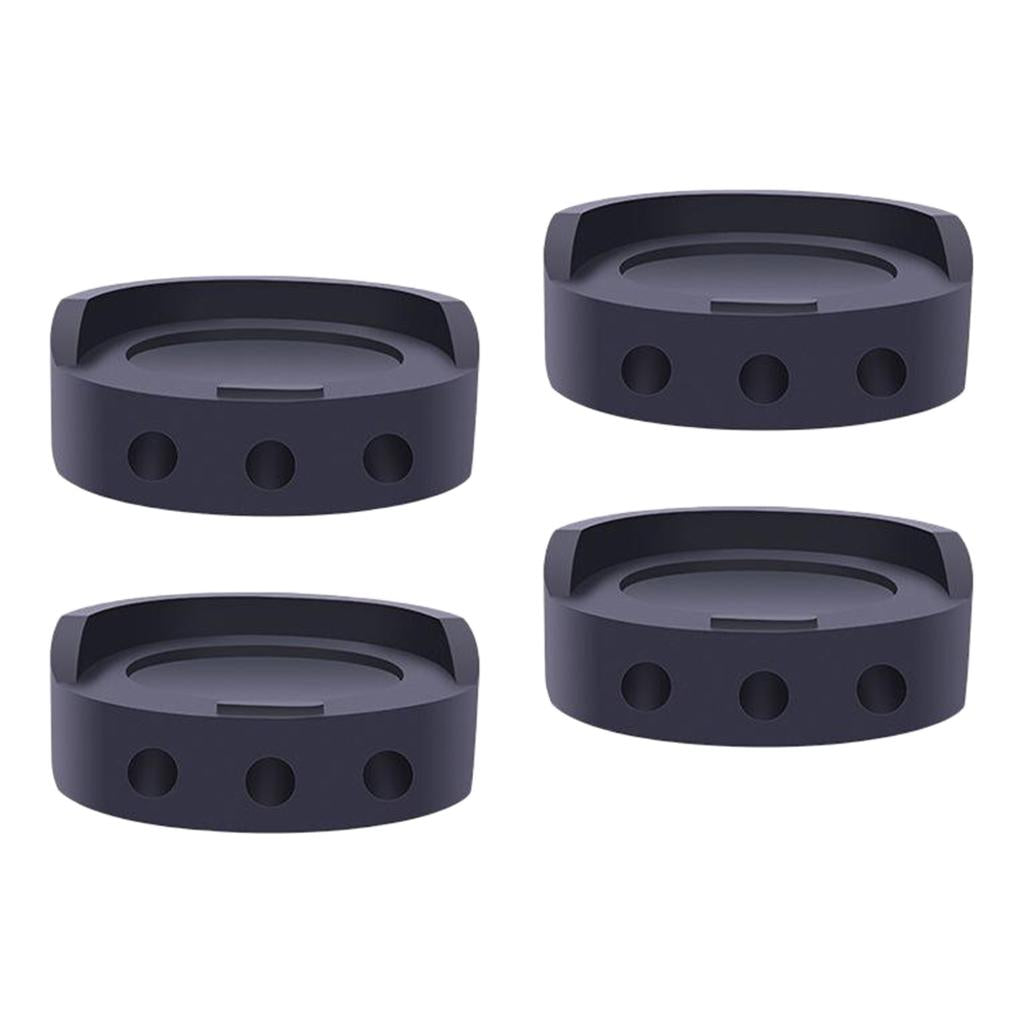 4x Black Rubber Anti Vibration Pads Shock Absorbing for Washing Machine