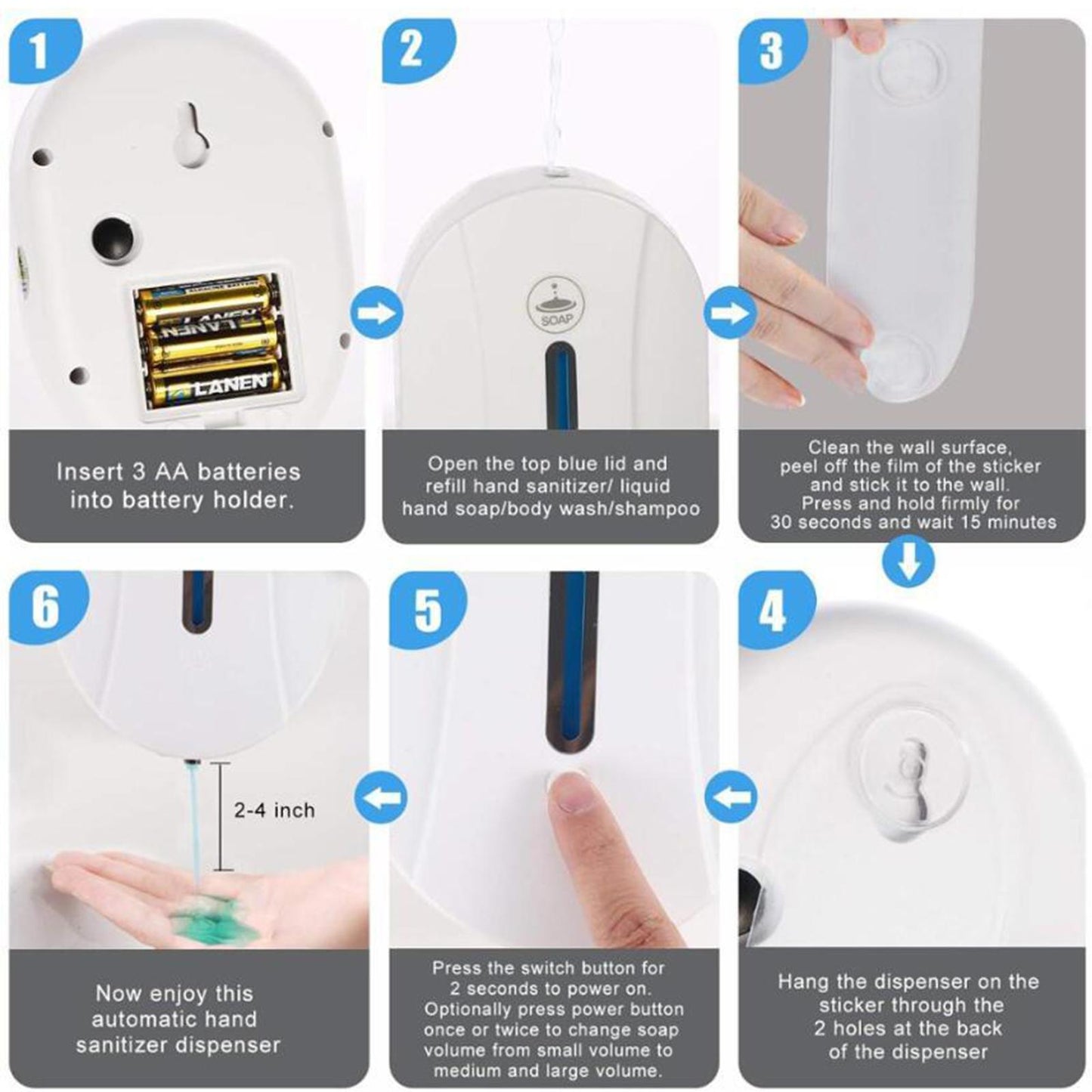 Automatic Soap Dispenser Touchless Soap Dispenser Battery Style 1