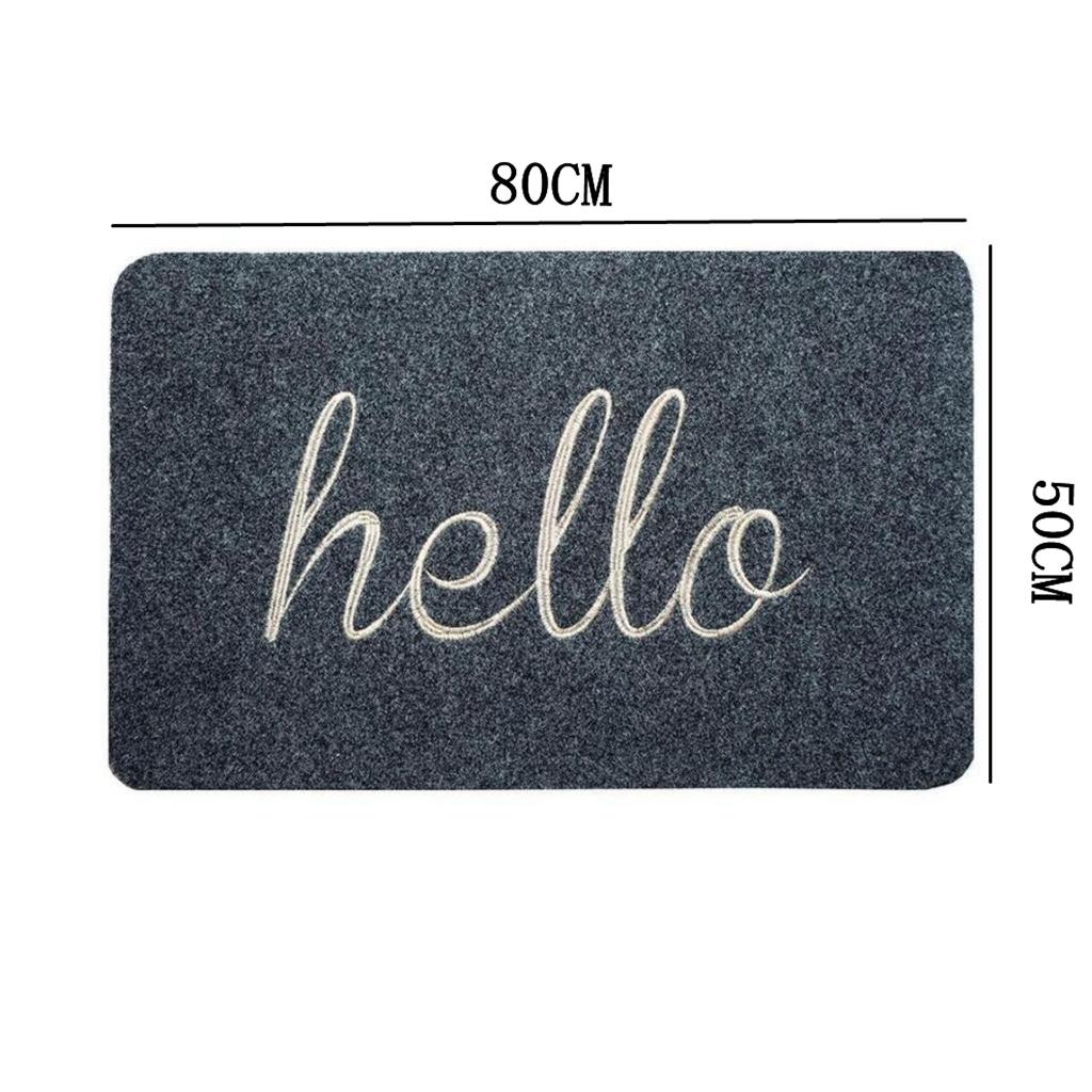 Door Mat Mats Doormats Front Entrance Door Mats Indoor & Outdoor Gray 45x70cm