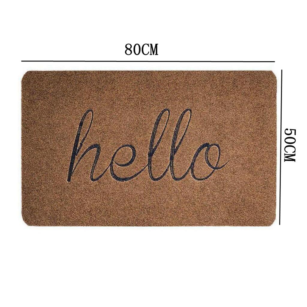 Door Mat Mats Doormats Front Entrance Door Mats Indoor & Outdoor Brown 45x70cm