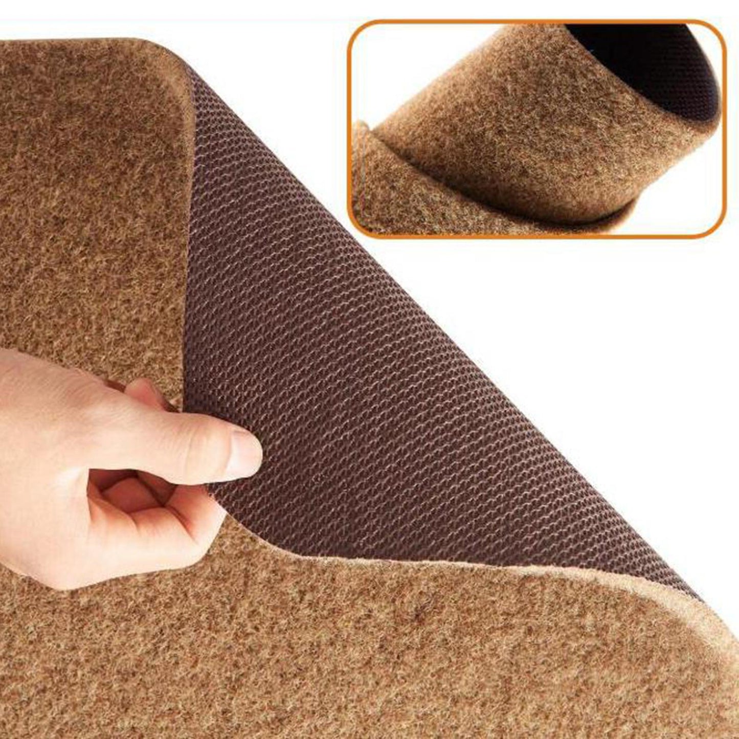 Door Mat Mats Doormats Front Entrance Door Mats Indoor & Outdoor Pure Brown 45x70cm