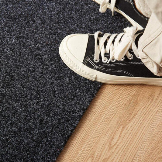 Door Mat Mats Doormats Front Entrance Door Mats Indoor & Outdoor Pure Gray 45x70cm
