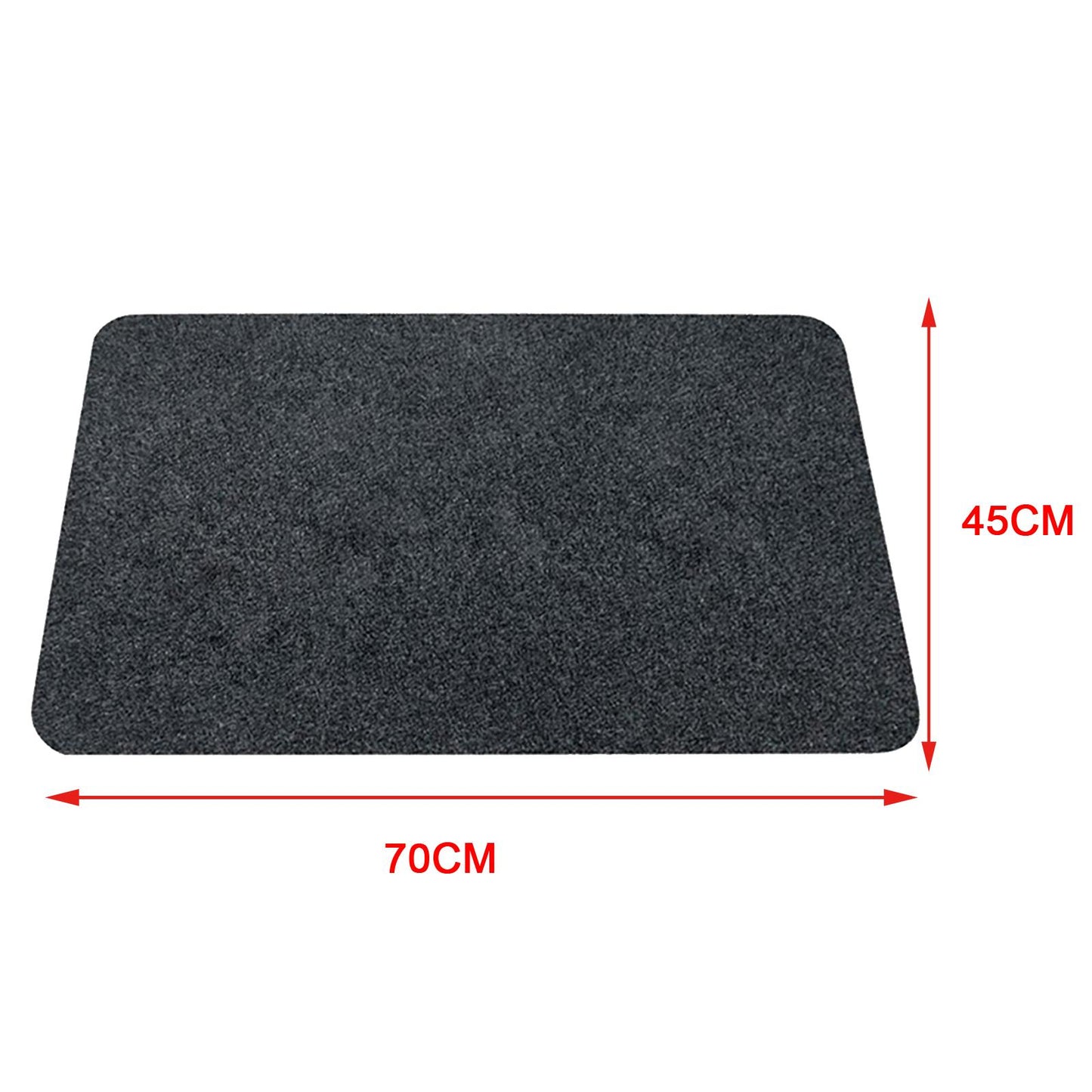 Door Mat Mats Doormats Front Entrance Door Mats Indoor & Outdoor Pure Gray 45x70cm