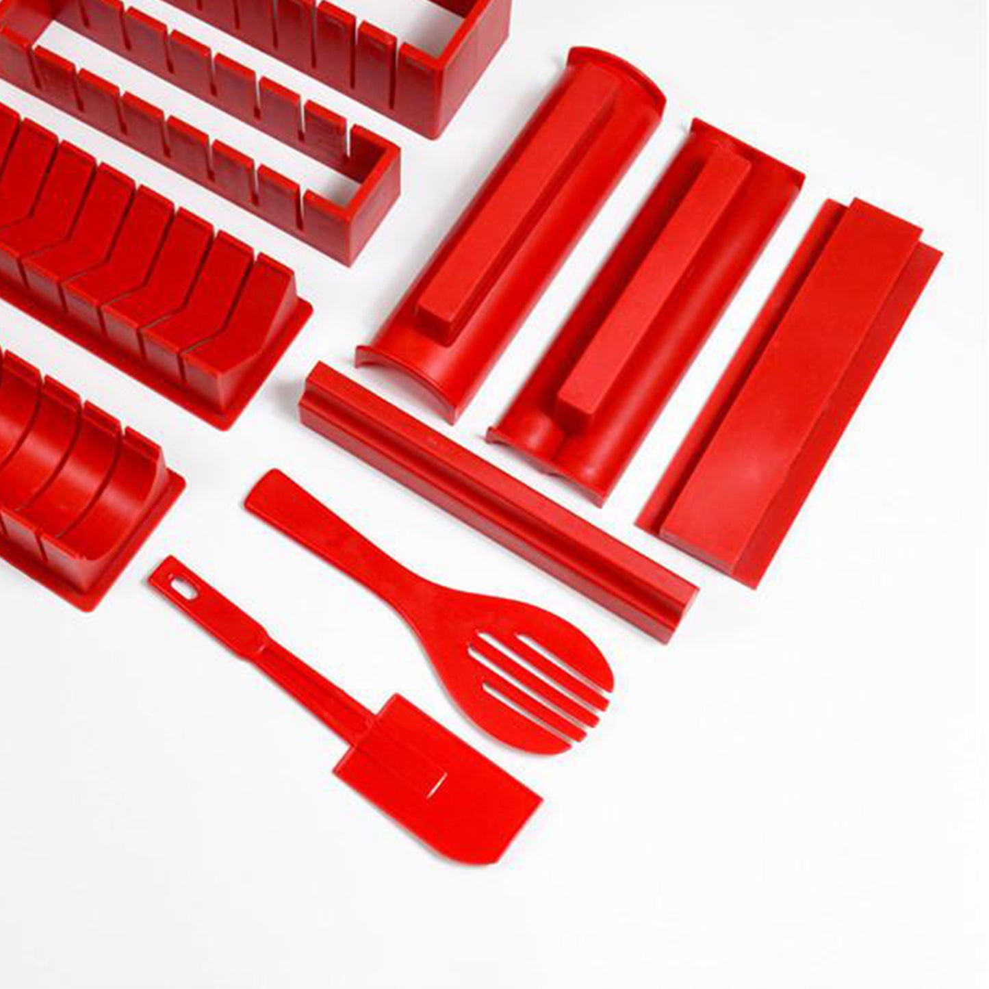 Sushi Making Kit Rice Roll Mold Making Sushi Tool for Kitchen  Red