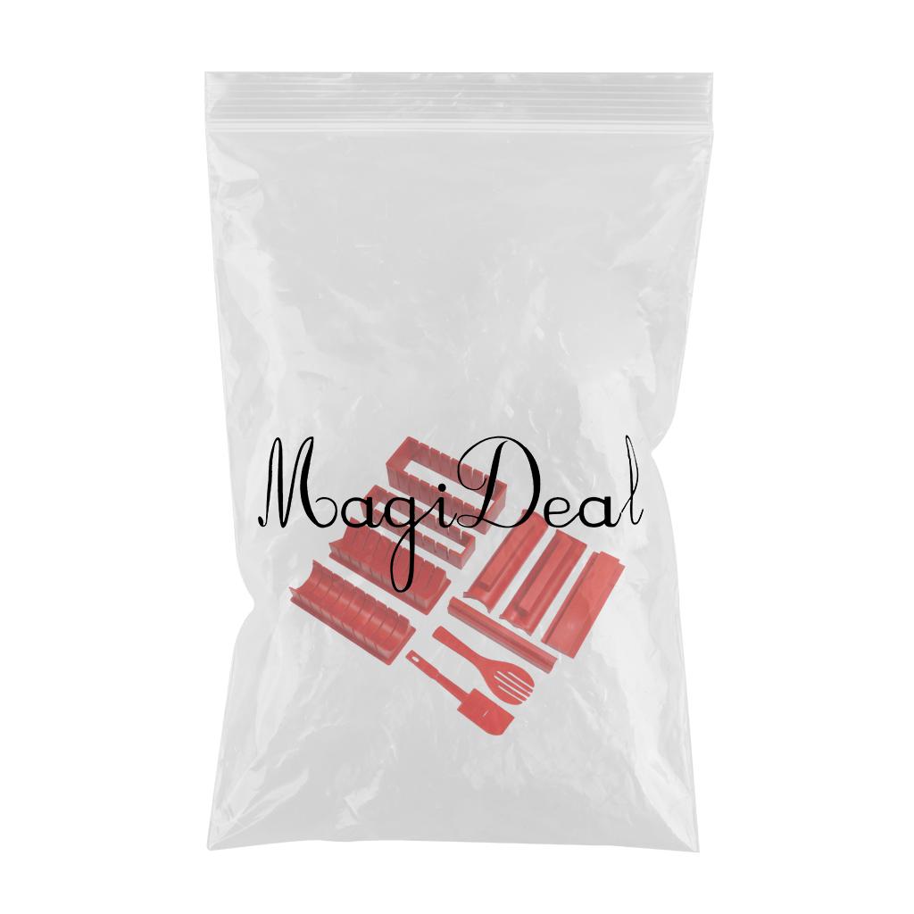 Sushi Making Kit Rice Roll Mold Making Sushi Tool for Kitchen  Red