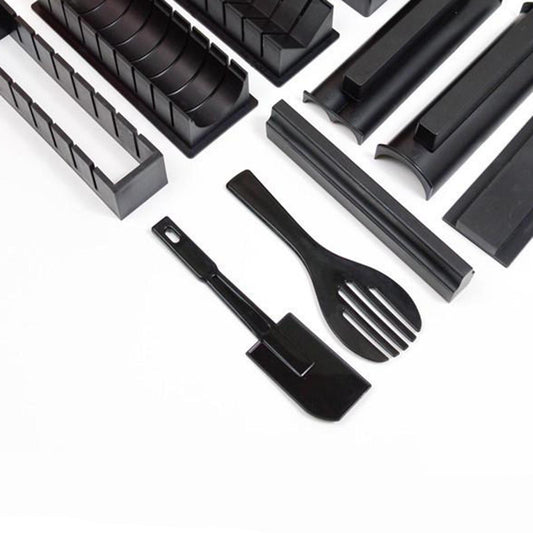Sushi Making Kit Rice Roll Mold Making Sushi Tool for Kitchen  Black