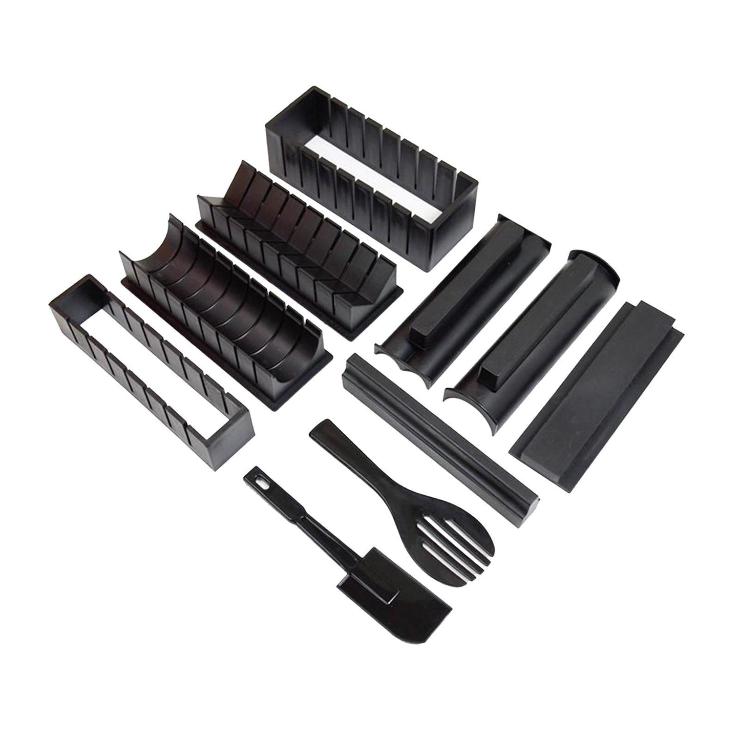 Sushi Making Kit Rice Roll Mold Making Sushi Tool for Kitchen  Black