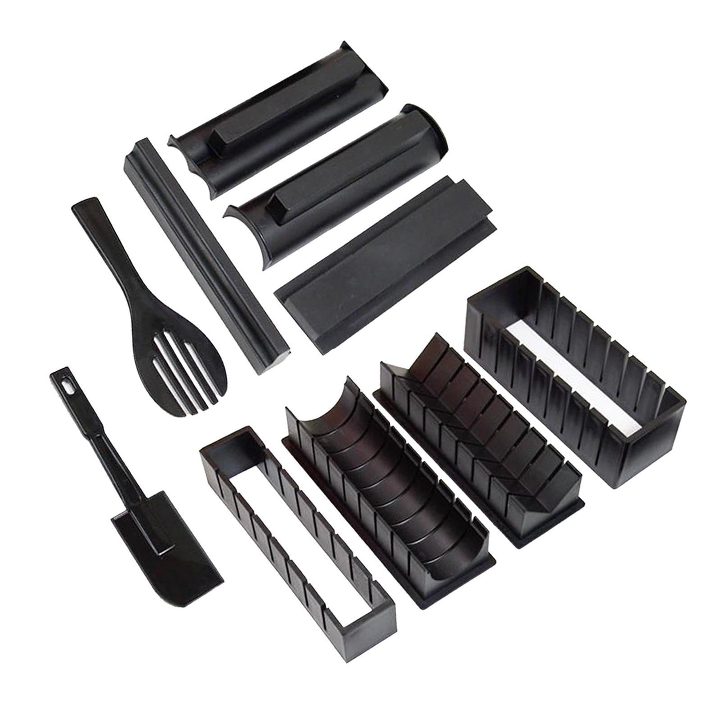 Sushi Making Kit Rice Roll Mold Making Sushi Tool for Kitchen  Black